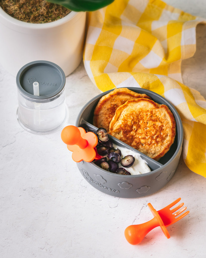 Peach Oat Pancakes